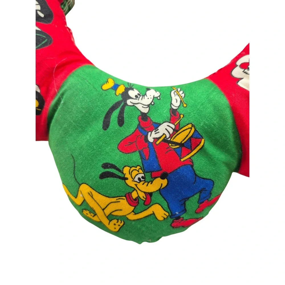 Vintage 1970s Disney Christmas Wreath Mickey Donald Goofy Pluto Pinocchio‎ Decor